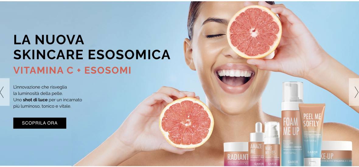 la nuova skincare esosomica vitamina c + esosomi gabor cosmetics