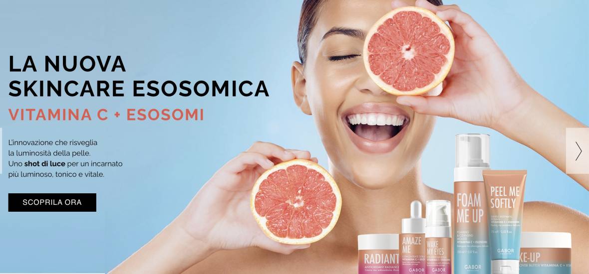 la nuova skincare esosomica vitamina c + esosomi gabor cosmetics